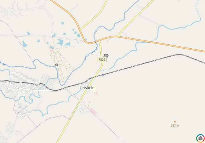 Map location of Letsitele